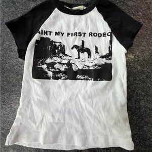 Urban Outfitters Black and White Rodeo Tee
